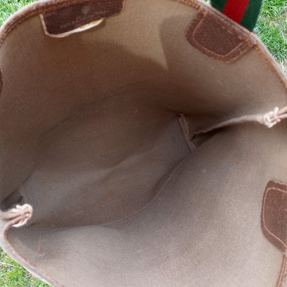 SALE! Vintage Gucci Sherry Line Guccissima Monogram Leather Tote Shoulder Bag - Picture 11 of 16